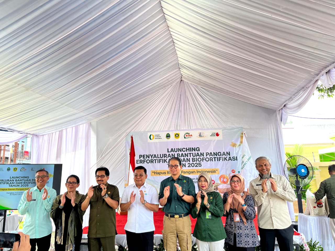 Launching Kegiatan Piloting/Rintisan Bantuan Pangan (beras) Terfortifikasi dan Biofortifikasi tahun 2025 oleh Badan Pangan Nasional