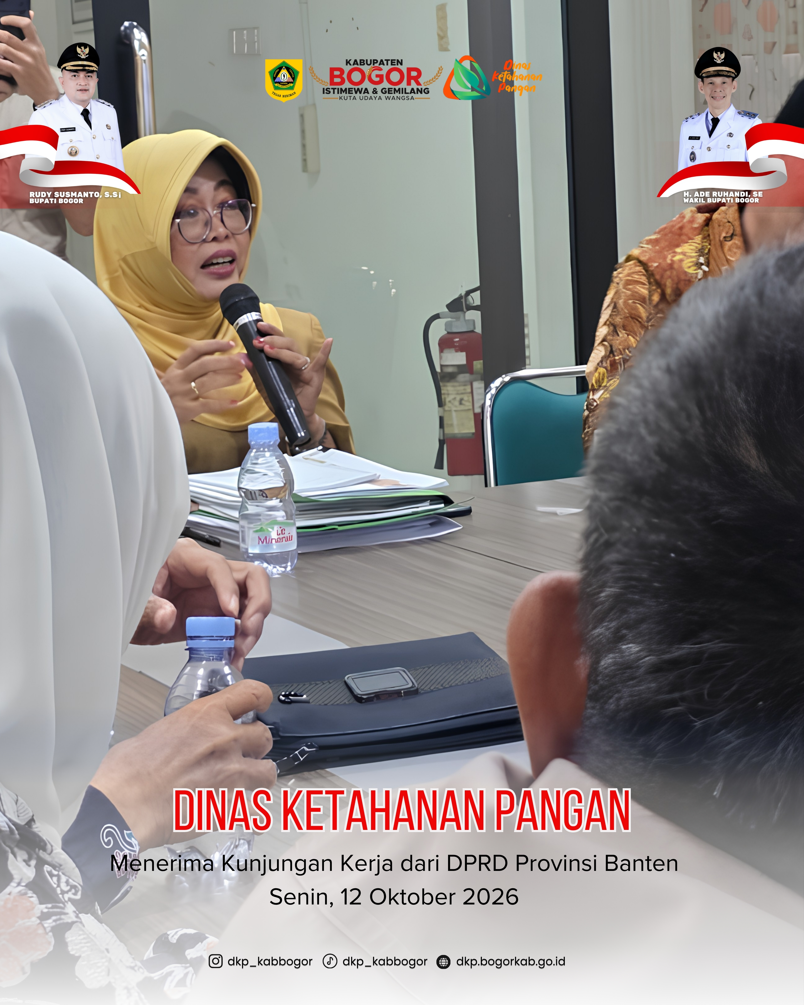 Dinas Ketahanan Pangan Kabupaten Bogor Terima Kunjungan Kerja DPRD Provinsi Banten